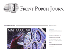 Tablet Screenshot of frontporchjournal.com